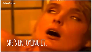 Blonde snowfall with BBC stud&period;